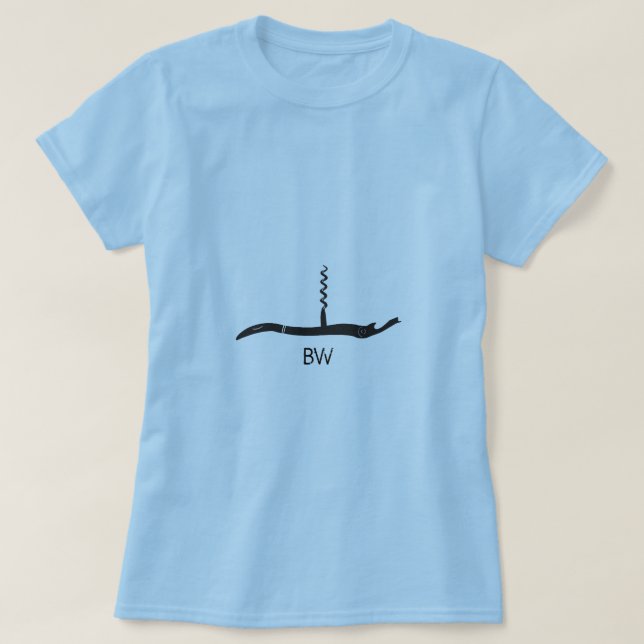 T-shirts Special azul de T (Frente do Design)