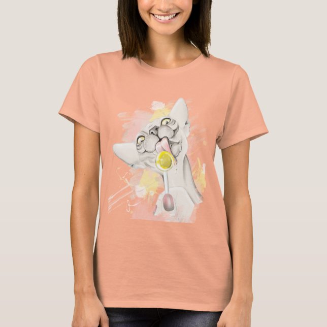T-shirts Sphynx cat Sweet Life (Frente)