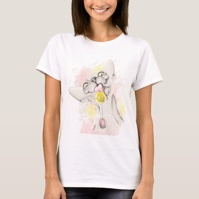 T-shirts Sphynx cat Sweet Life (Frente)
