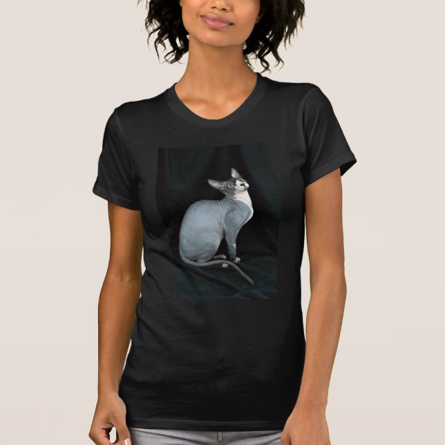 T-shirts Sphynx, preto & branco (Frente)