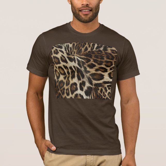 T-shirts Spiffy Leopard Spots Leather Grain (Frente)