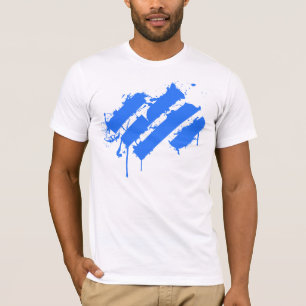 T-shirts Splatter blue