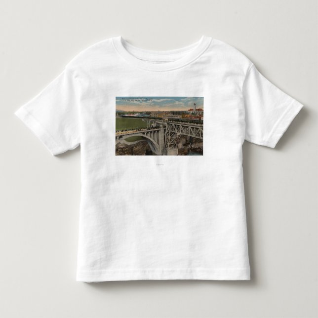 T-shirts Spokane, WA - conclusão Railway pacífica da união (Frente)