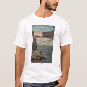 T-shirts Spokane, WA - pesca do casal em mais baixas quedas