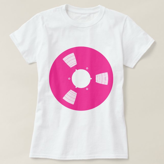 T-shirts Spool de Fitas de Gravação (Frente do Design)
