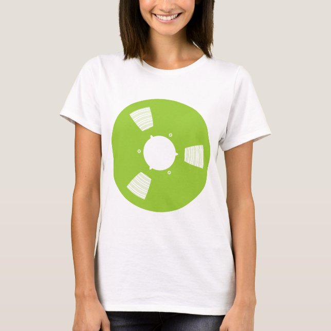 T-shirts Spool de Fitas de Gravação (Frente)