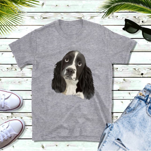 T-shirts Springer Spaniel Puppy Inglês (Criador carregado)