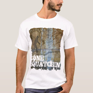 T-shirts Squatchin ido com bigfoot