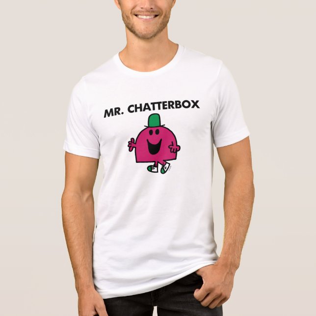 T-shirts Sr. Chatterbox Waving Olá! (Frente)