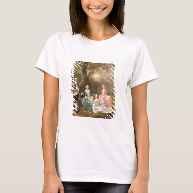 T-shirts Sr. e Sra. John Gravenor e suas Filhas, Eliz (Frente)