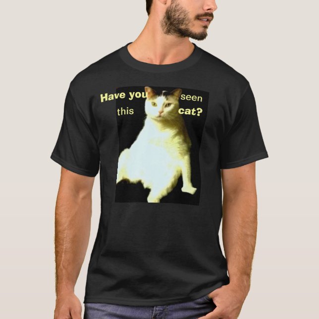 T-shirts Sr. Impressionante Gato (Frente)