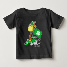 T-shirts Sr. Lucky. Rua girafa engraçada. Dia de Patrick