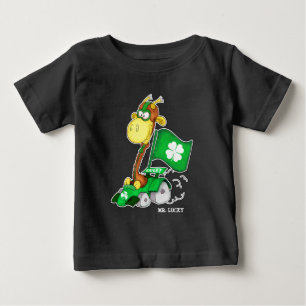 T-shirts Sr. Lucky. Rua girafa engraçada. Dia de Patrick