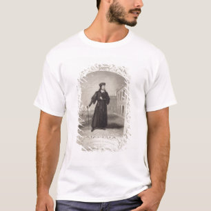 T-shirts Sr. Macready como Shylock, ato mim cena 3, 'no Mer