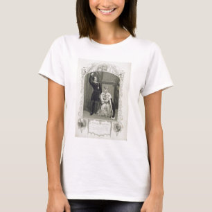 T-shirts Sr. Phelps como Hamlet e senhorita Glyn como a