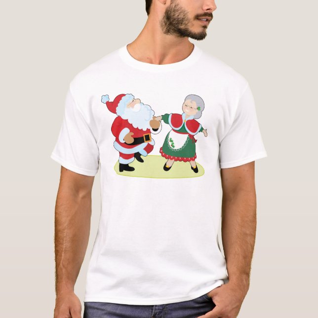 T-shirts Sr. Sra. Claus (Frente)