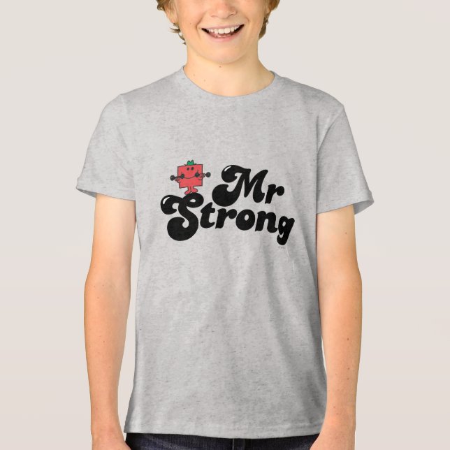 T-shirts Sr. Strong | Letra de peso e bolhas (Frente)