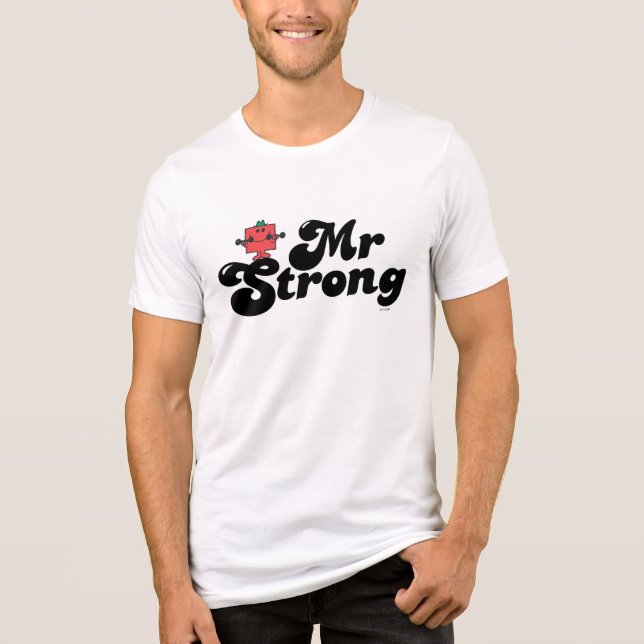 T-shirts Sr. Strong | Letra de peso e bolhas (Frente)