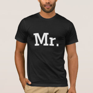T-shirts Sr. t shirts para o noivo e o marido