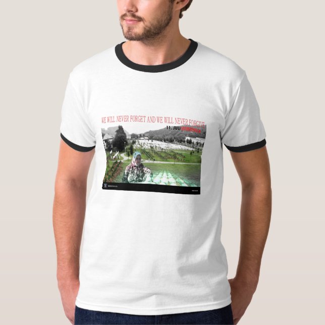 T-shirts srebrenica, bosna j hercegovina (Frente)