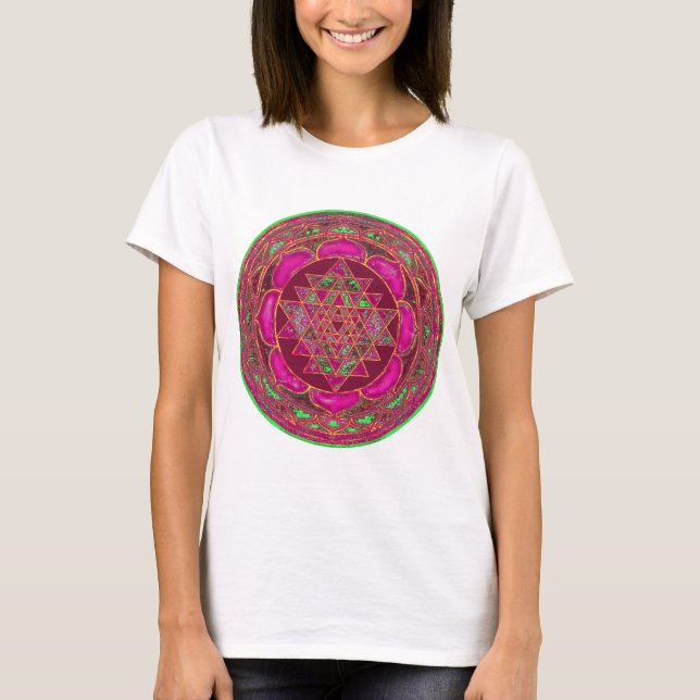 T-shirts Sri Lanca Yantra Mandala (Frente)