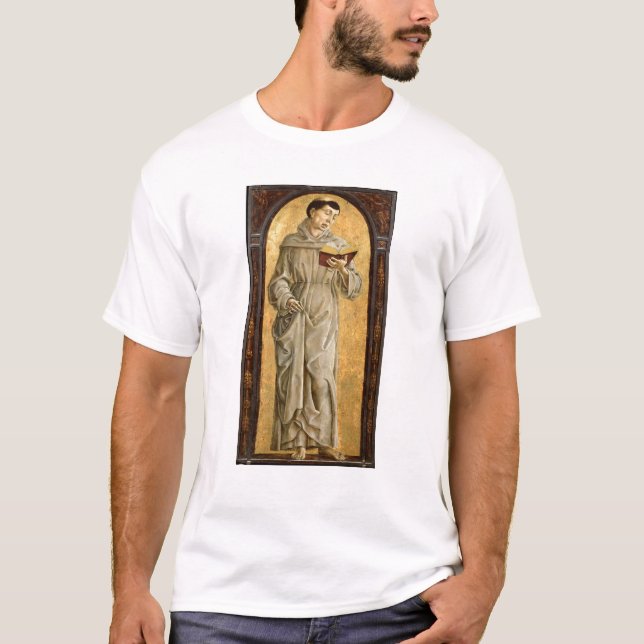 T-shirts St Anthony da leitura de Pádua (Frente)