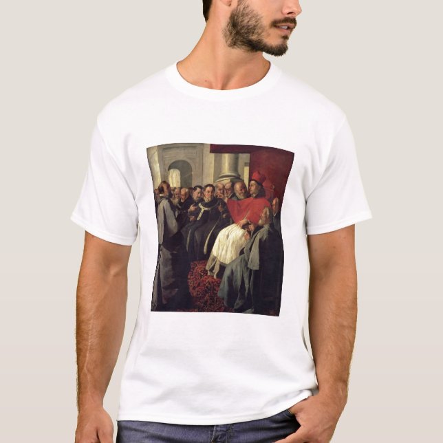 T-shirts St Bonaventure (1221-74) no Conselho de Lyons (Frente)