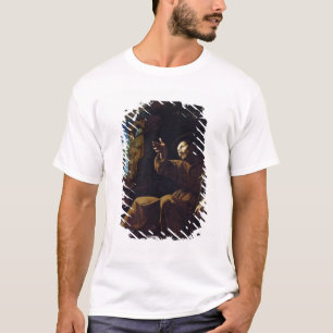 T-shirts St Francis de Assisi consolou por um anjo