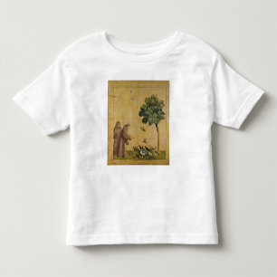 T-shirts St Francis de Assisi que preaching aos pássaros