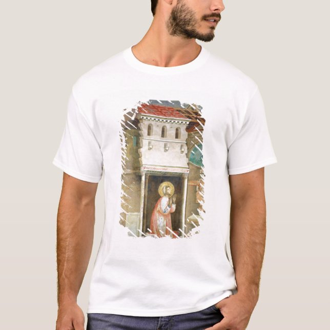 T-shirts St Francis que Praying na igreja de San (Frente)