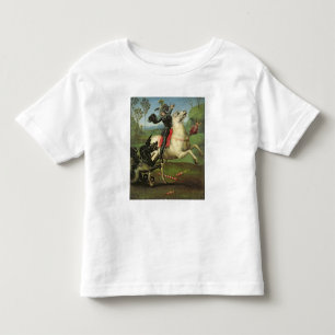 T-shirts St George que esforça-se com o dragão