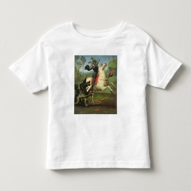 T-shirts St George que esforça-se com o dragão (Frente)
