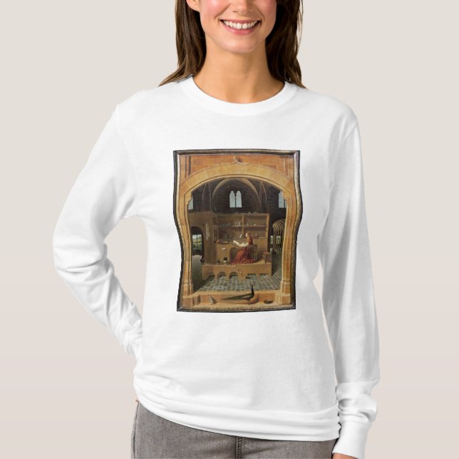 T-shirts St Jerome em seu estudo, c.1475 (Frente)
