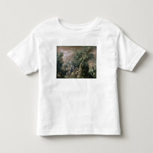 T-shirts St John o baptista que Preaching (óleo em canvas)