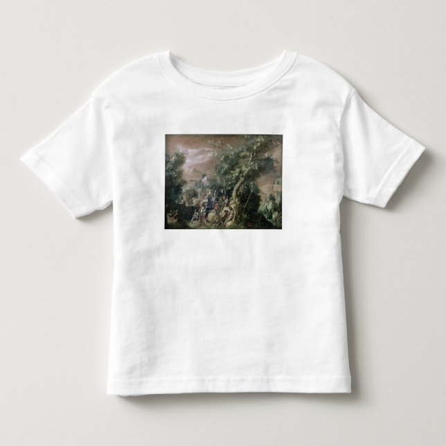 T-shirts St John o baptista que Preaching (óleo em canvas) (Frente)