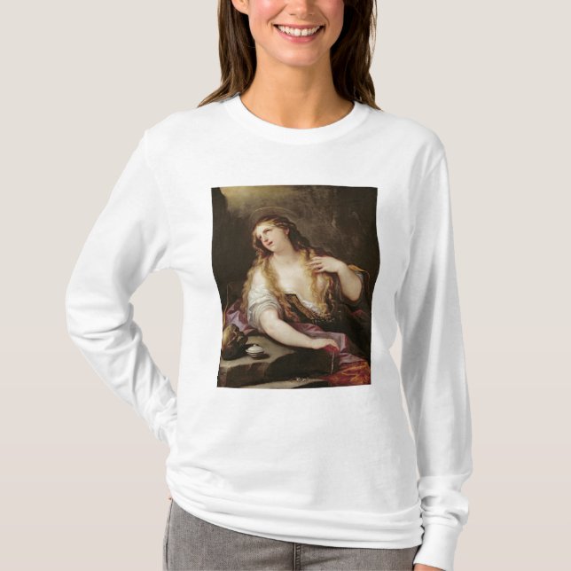 T-shirts St Mary Magdalene que renuncia as vaidade (Frente)