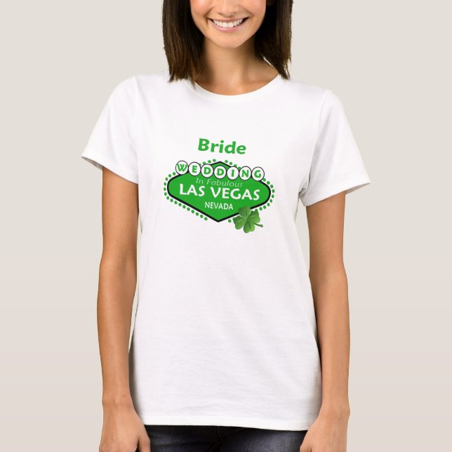 T-shirts St Patty BRIDE Las Vegas (Frente)