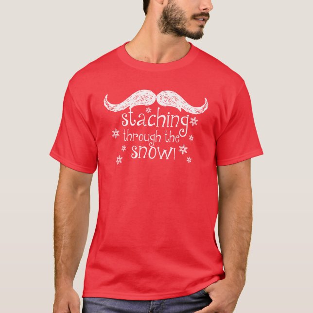 T-shirts staching através da neve (Frente)