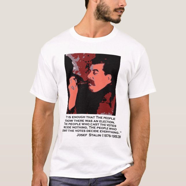 T-shirts stalin na votação (Frente)