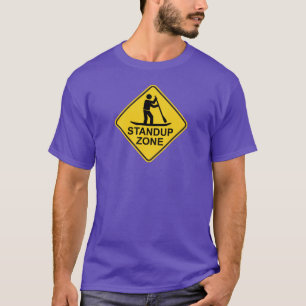T-shirts Standup Paddleboard Zone Road Sign