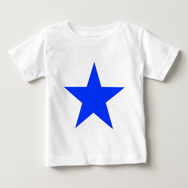T-shirts Star Blue O MUSEUM Zazzle dá presentes (Frente)