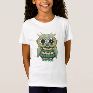 T-shirts Star Eye Owl - Verde