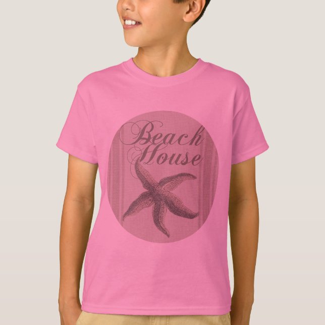 T-shirts Starfish Beach House Seashore Coastal (Frente)