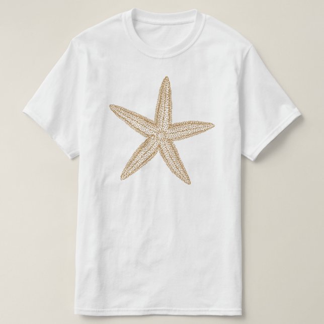 T-shirts Starfish Tan Sand (Frente do Design)
