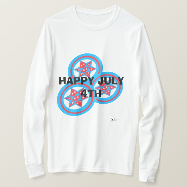 T-shirts Stars Bangle Banner (Frente do Design)