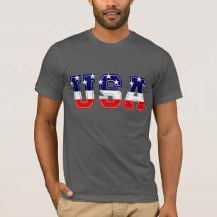 T-shirts Stars e Stripes Patrióticos dos EUA