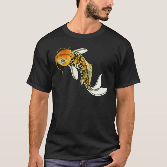 T-shirts Steampunk Koi (Frente)