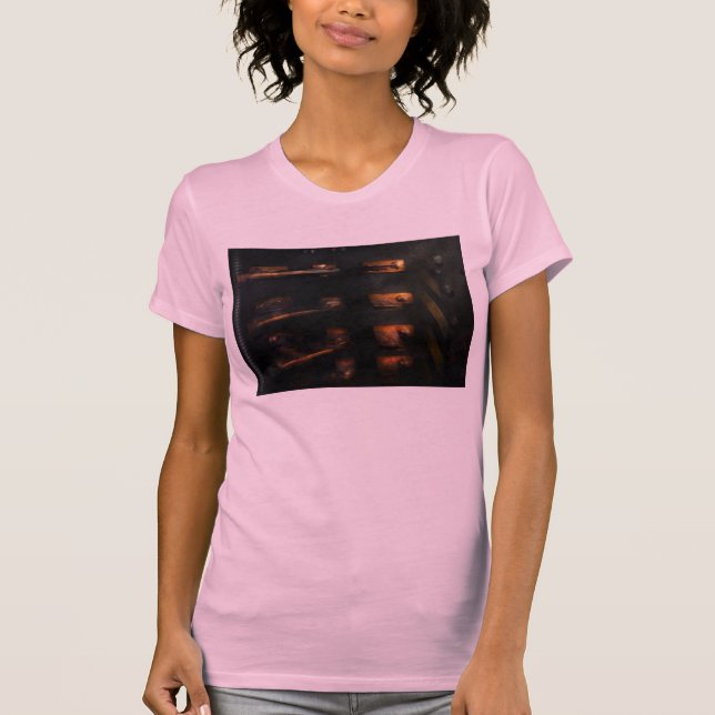 T-shirts Steampunk - Puxe a Alavanca (Frente)