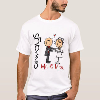 T-shirts Stick Figure Wedding Casal & Sra. Always