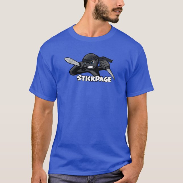T-shirts StickPage - Ninja louco (Frente)
